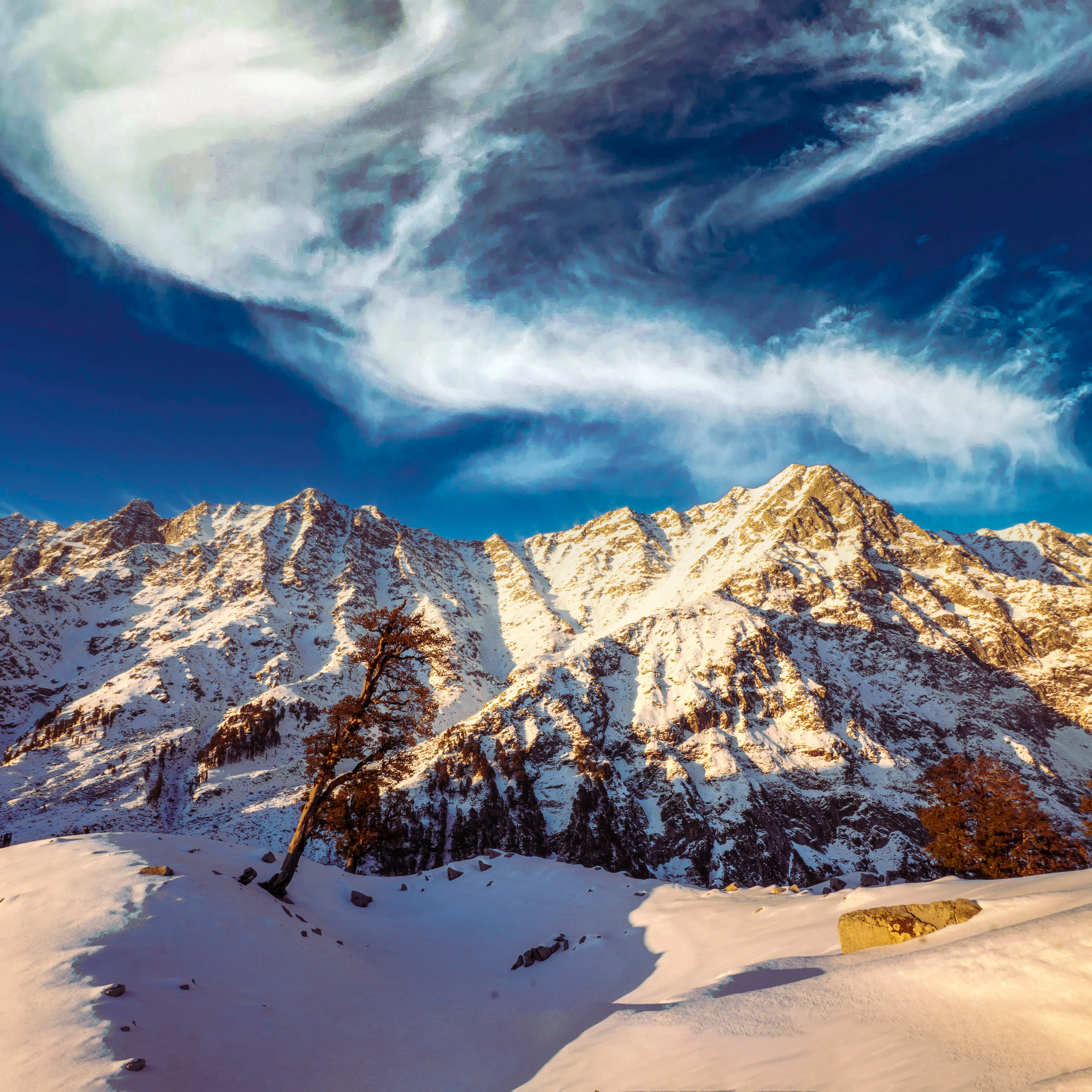 Trek from Triund to Laka Glacier